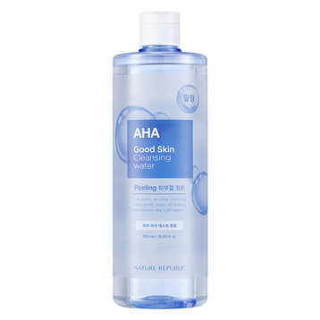 Nước Tẩy Trang Nature Republic Chiết Xuất AHA 500ml Good Skin AHA Ampoule Cleansing Water
